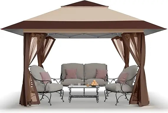 Canopy Tent, Outdoor Gazebo for Backyard & Patio Furniture -
