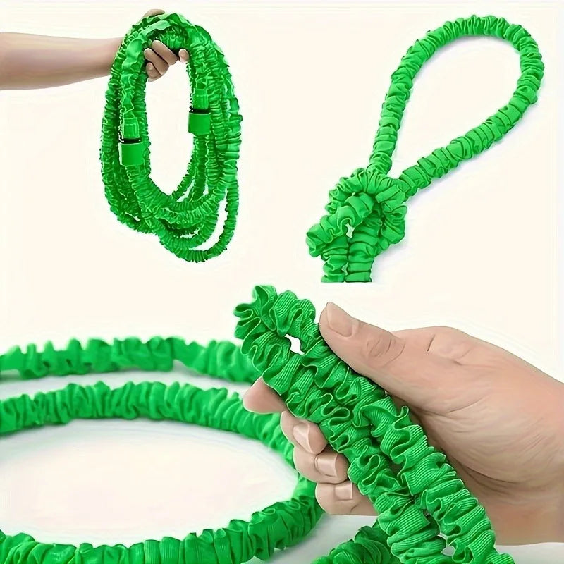 75ft Expandable Magic Garden Hose - High-Pressure, Multi-Function Car Wash & Irrigation Spray Gun Kit with Telescopic Design