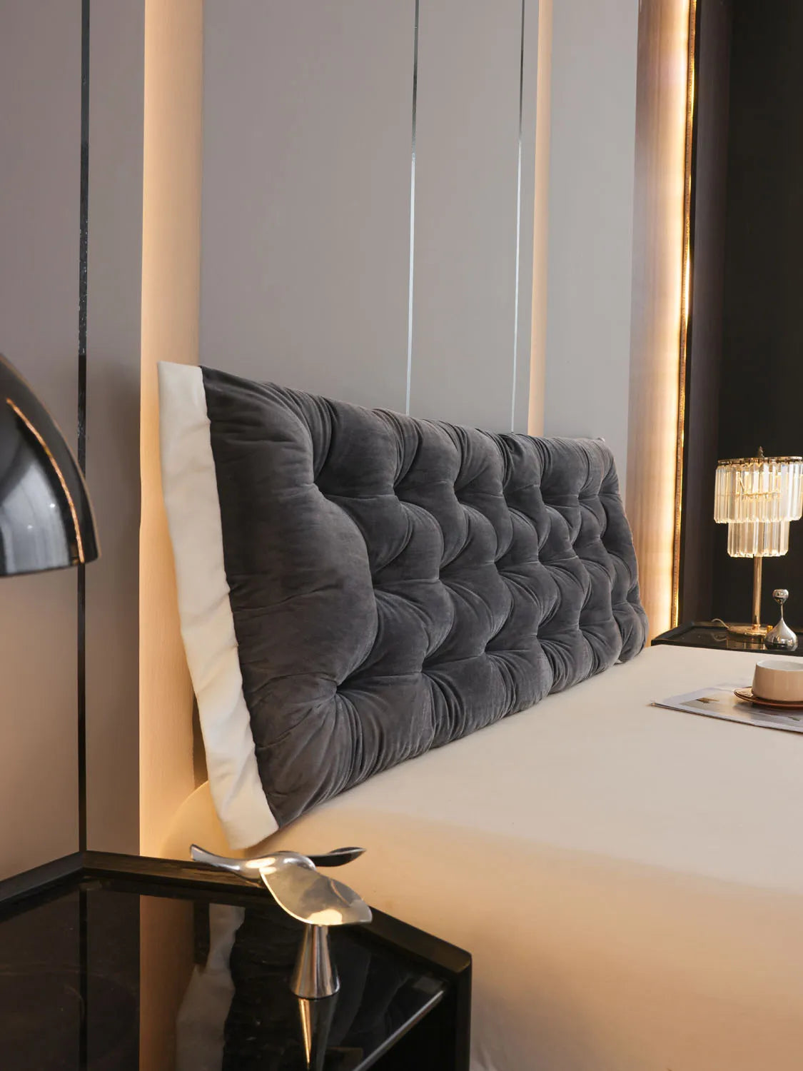 Large Bolster Triangular Headboard Wedge Backrest Positioning Support Bed Rest Reading Pillows Headboard Wedge Pillows