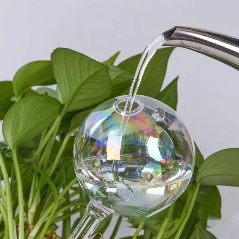 Automatic Plant Watering Bulbs Glass Self Watering Balls Clear Flower Auto Watering Spikes Garden Drip Irrigation System