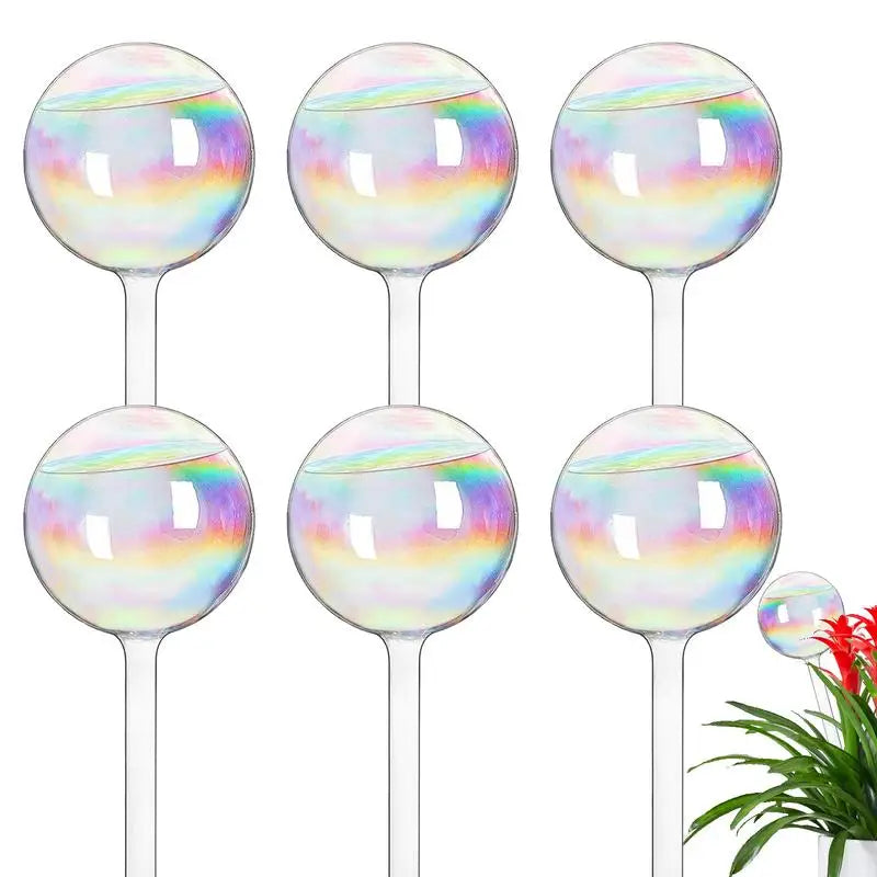 Automatic Plant Watering Bulbs Glass Self Watering Balls Clear Flower Auto Watering Spikes Garden Drip Irrigation System