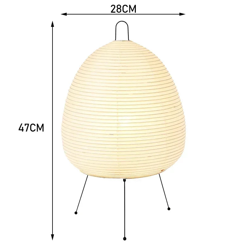 Japanese Noguchi Rice Paper Suitable for Bedroom Atmosphere Lamp Living Room Decoration Lighting