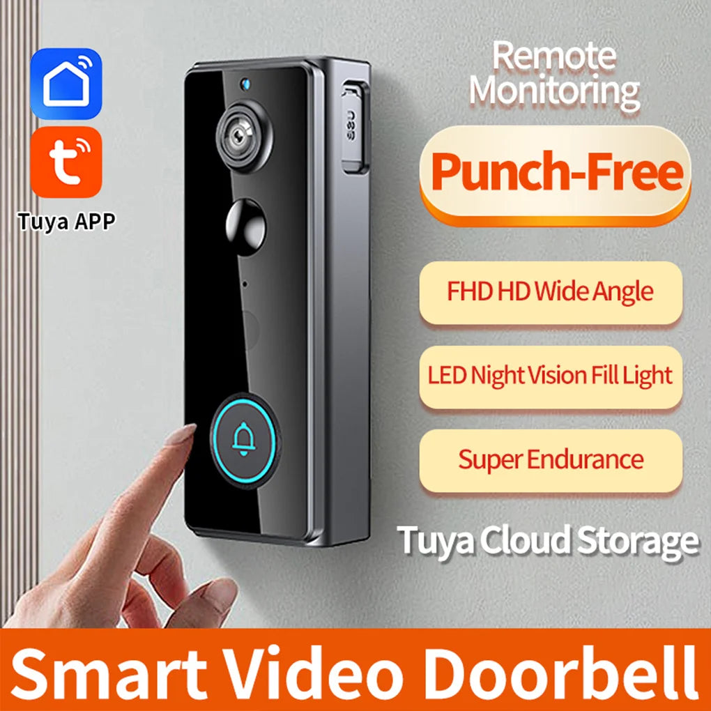 IP65 Wireless WIFI Smart Doorbell Video Intercom with Camera for Home Security PIR Motion Detection Night Vision Tuya Door Bell