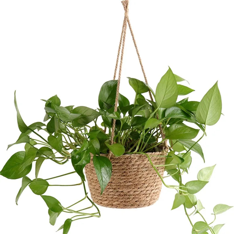 Garden Macrame Plant Storage Basket, Flower Pot Holder Plant Hangers