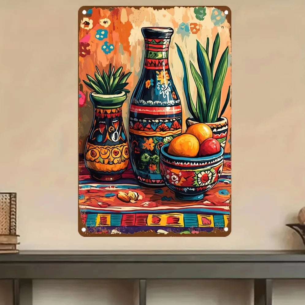 Vibrant Cinco de Mayo Sugar Skull Wall Art–Festive |Traditional Mexican Art with Vivid Color Finish for Homes