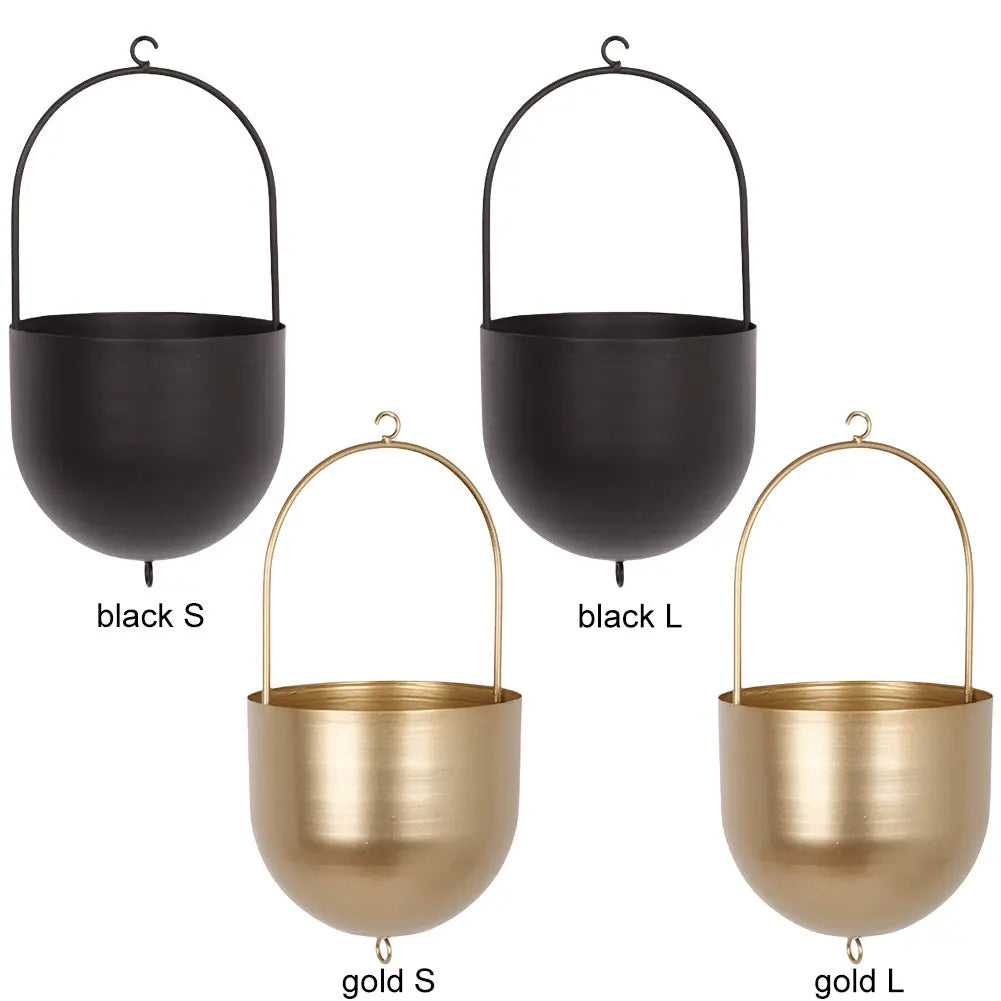 Plant Pot Container Modern Hanging Flower Pots Minimalist Hanging Plant Baskets Creative for Indoor Outdoor Garden Balcony