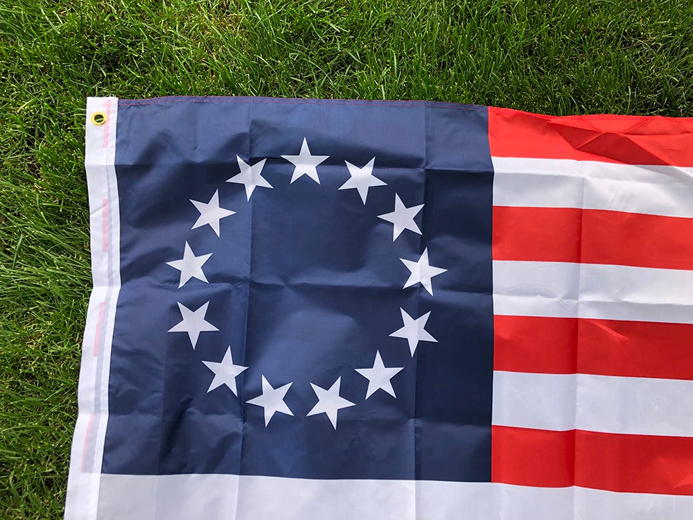 Betsy Ross 13 Star USA American Flag 90*150CM Double Sided Printed Polyester