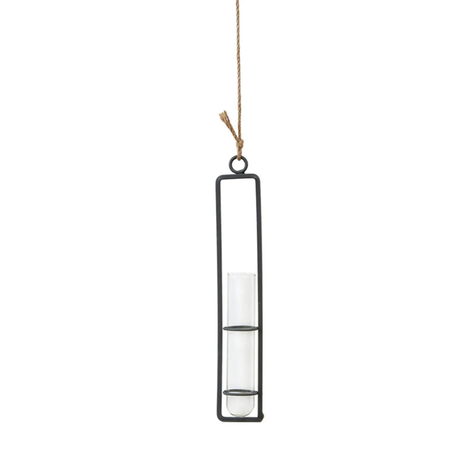 Glass Hanging Hydroponic Plant vasesTube Planter Exquisite Wall Hanging Tube Vase for Living Room Porch Balcony