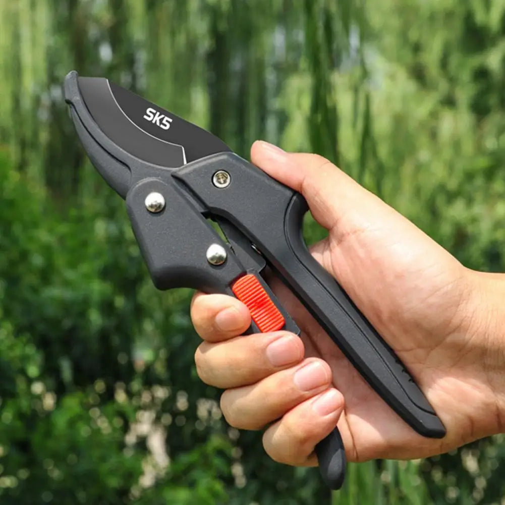 Pruning Shears with Ultra Sharp Blades Safety Mechanism