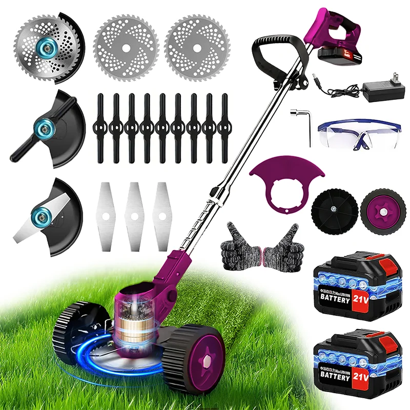 gardening tools cordless lawn mowers riding weed trimmer weed eater, suitable for courtyards and gardens