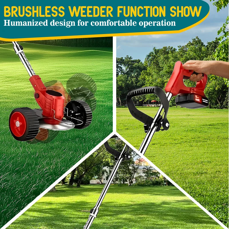 gardening tools cordless lawn mowers riding weed trimmer weed eater, suitable for courtyards and gardens
