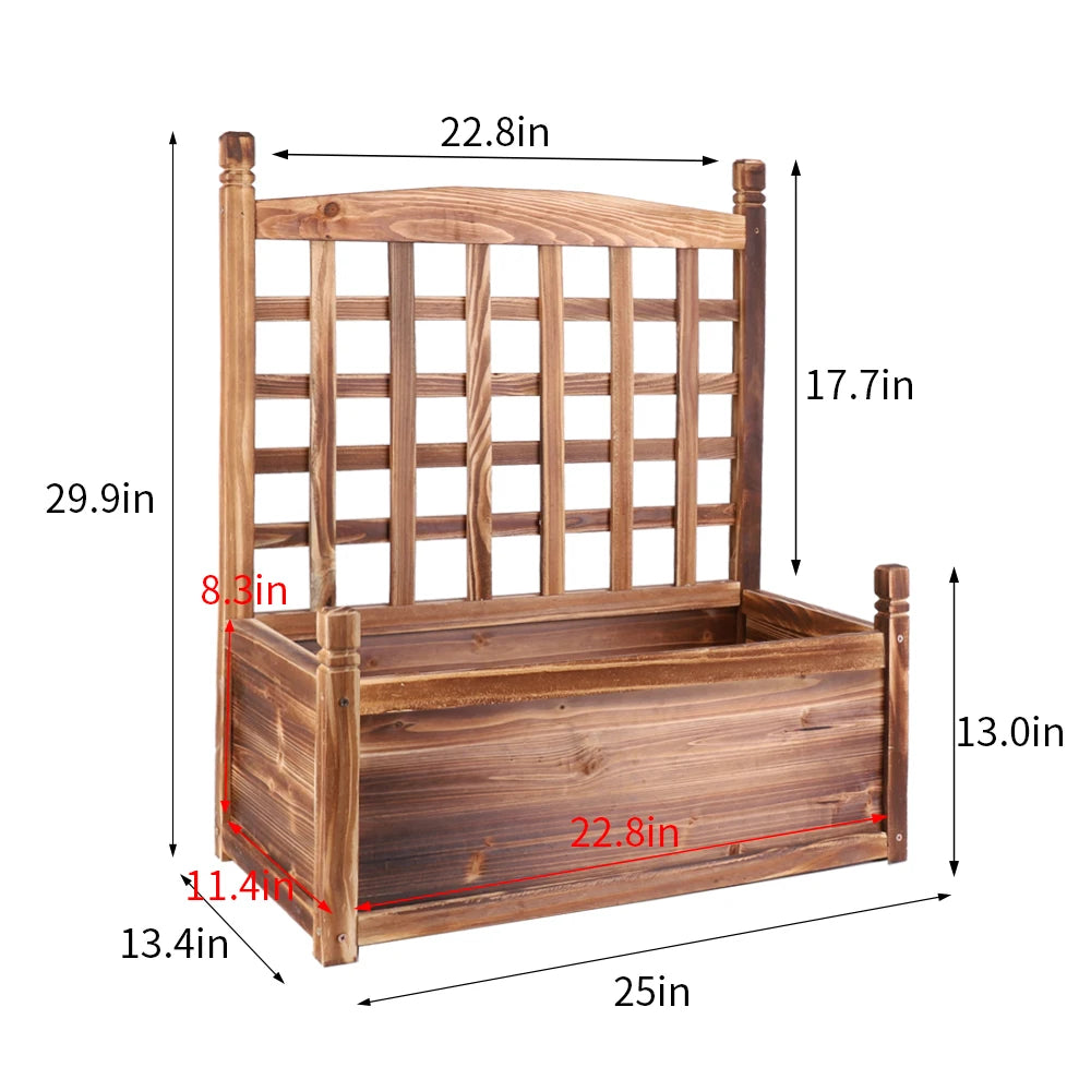 Large Free Standing Wood Trellis