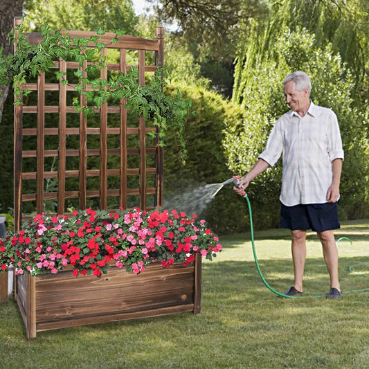 Large Free Standing Wood Trellis