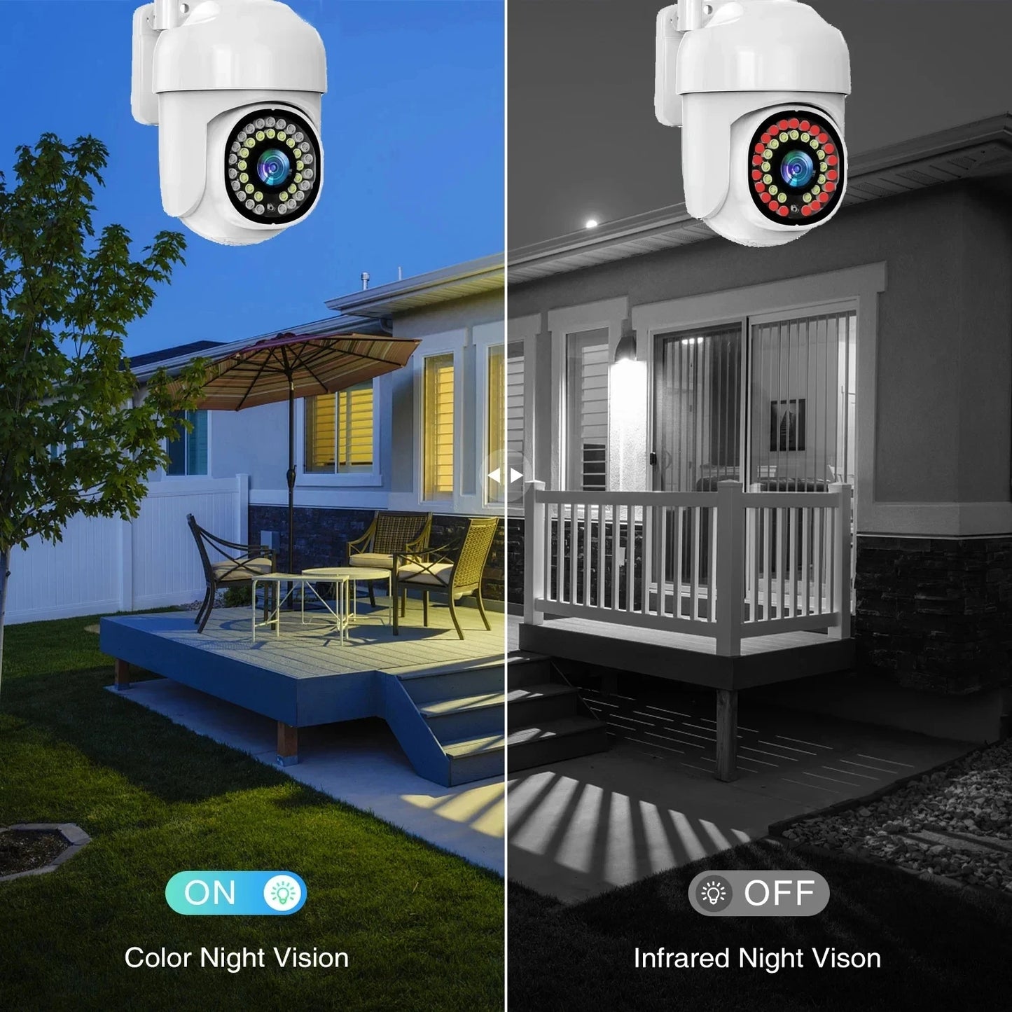 Wifi 3MP 5MP WiFi PTZ Camera Outdoor Security Camera  Auto Tracking