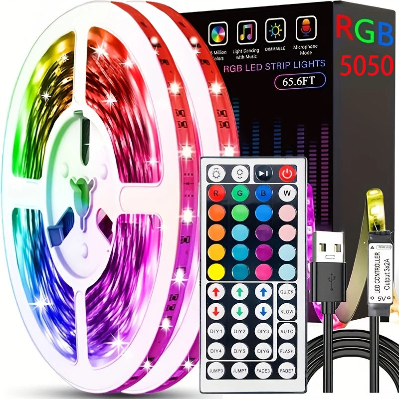 3.28FT-98FT Led Strip Lights  Infrared 44 Key Controller