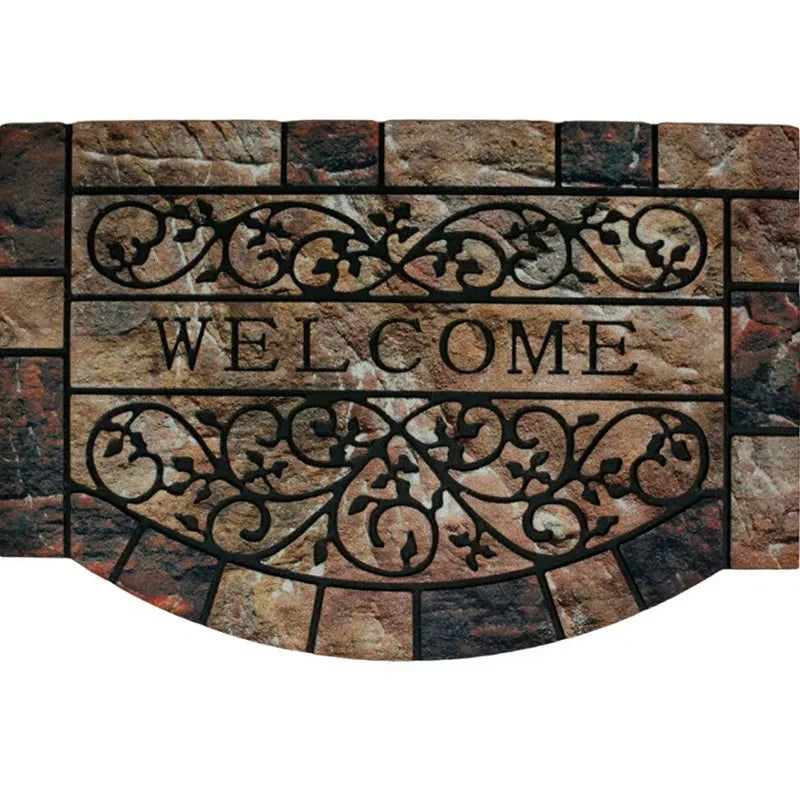 Welcome Mat European Carpet Home Garden Courtyard Decoration Doormat Dust-proof Rugs Outside