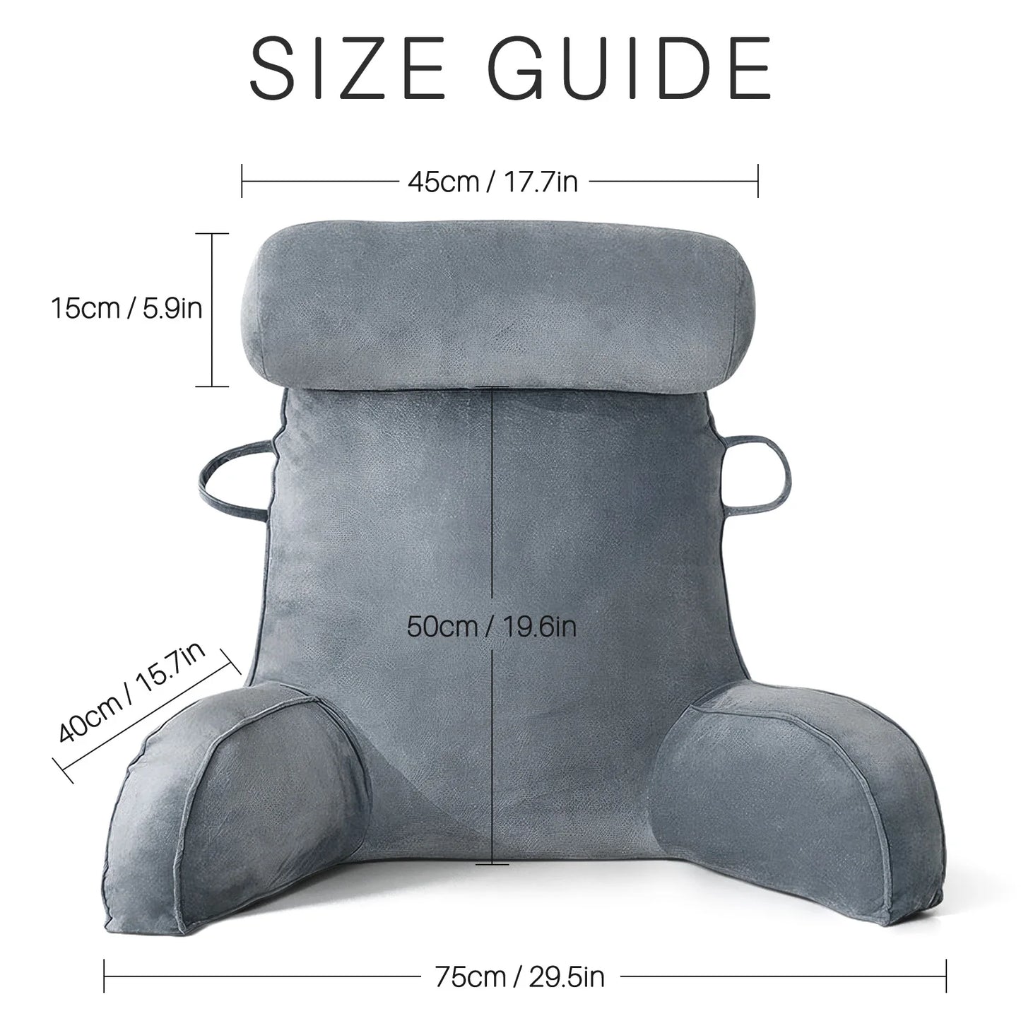 Headboard Pillow Triangle Cushion Reading Large Bolster Backrest Positioning Support body wedge sleeping pillow for Bed Headboar