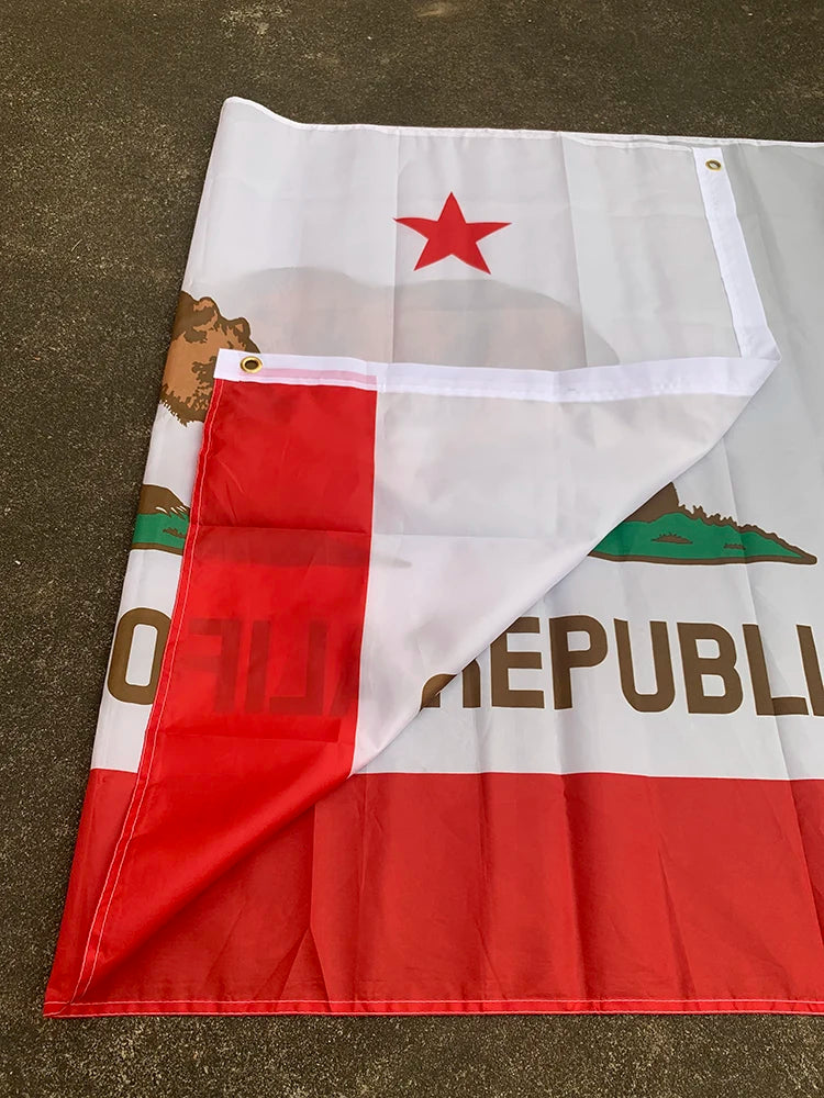 Z-ONE FLAG Bear Printed 90X150cm High Quality polyester hanging   California State Flag