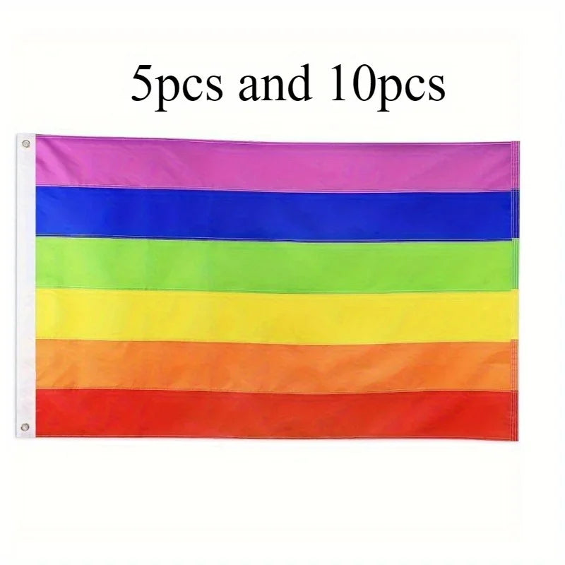 10 3x5 foot Rainbow flags -