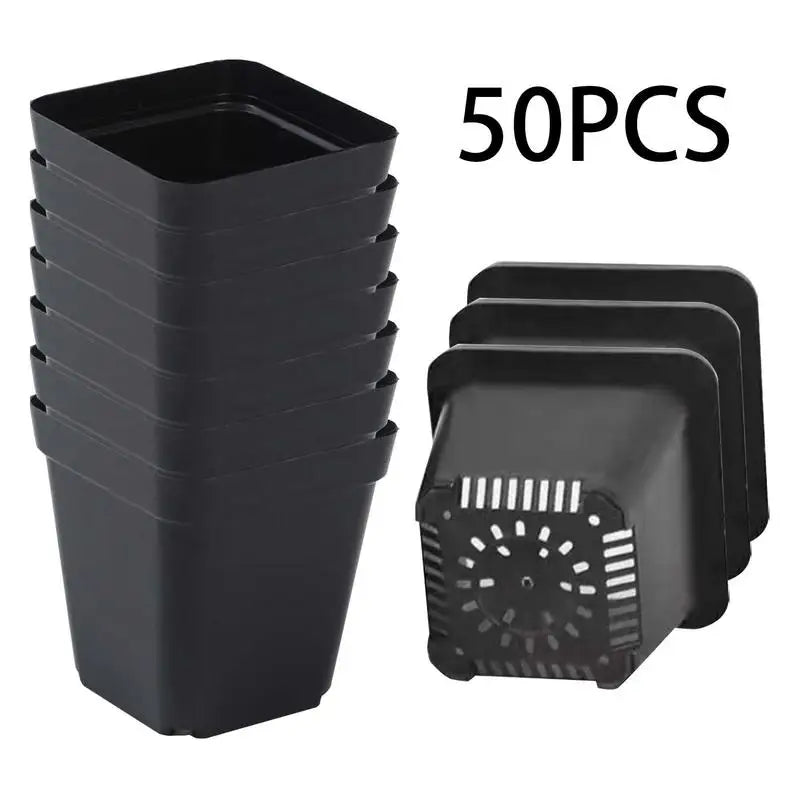 50PCS Square Seedling Pots