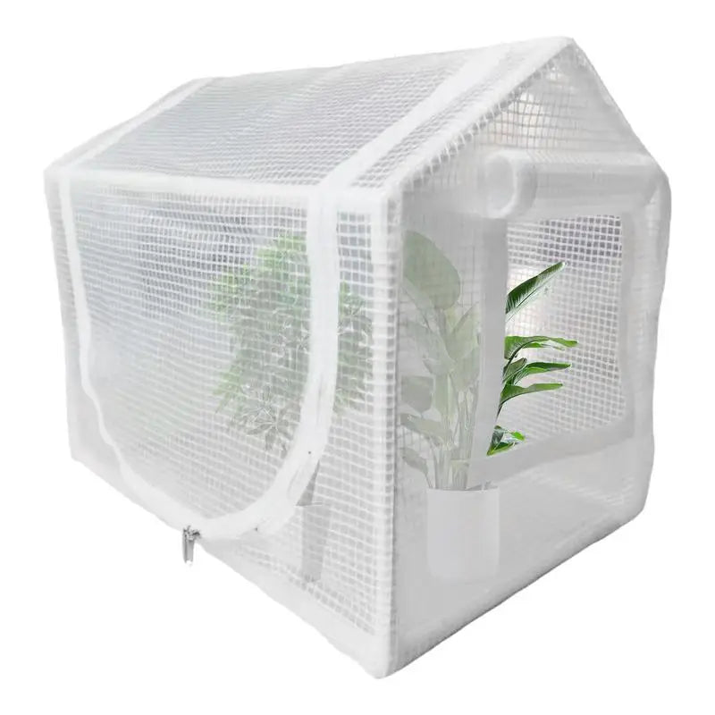 Mini Greenhouse Outdoor Flower House Easy Set Up UV Protected Thickened PE Cover Roll-up Zippered Window Patio For Outdoor