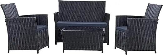 Patio Furniture Set,Outdoor Sectional Sofa Set PE  Wicker Patio Conversation Set
