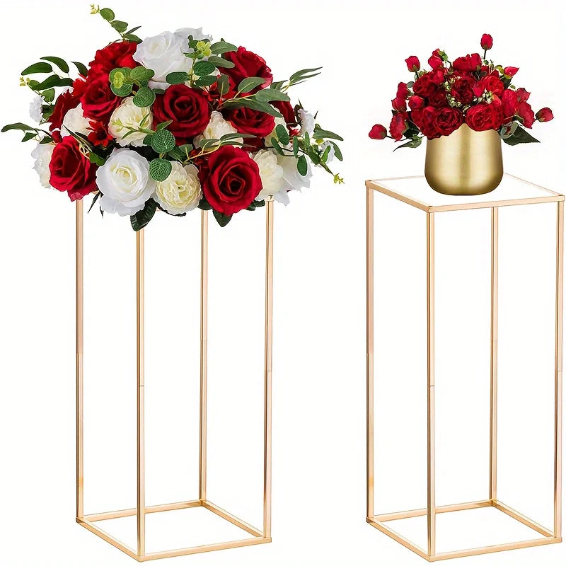 2/10 Pieces Gold Metal Vase