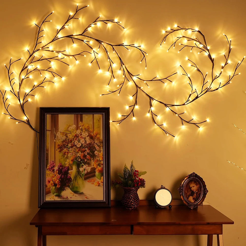 Outdoor Light String Solar Tree and Vine Lamp Waterproof Garland