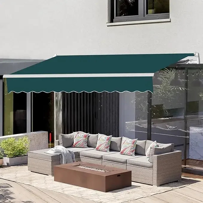 13.1'x8.2' Patio Awning,  Waterproof Polyester