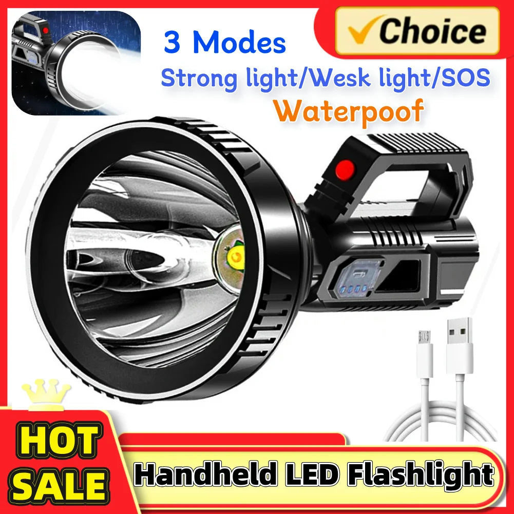 LED Flashlight Strong Light