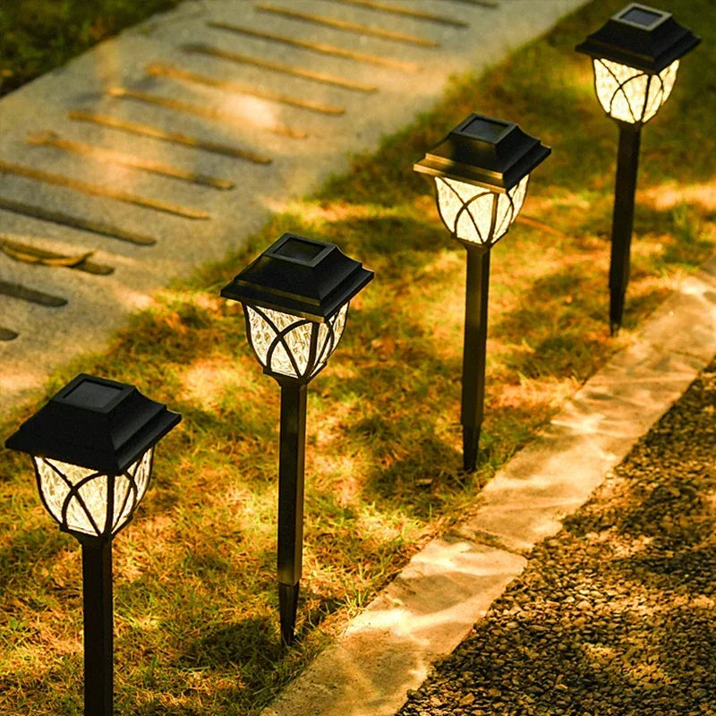 10 Pack Solar Waterproof Pathway Lights