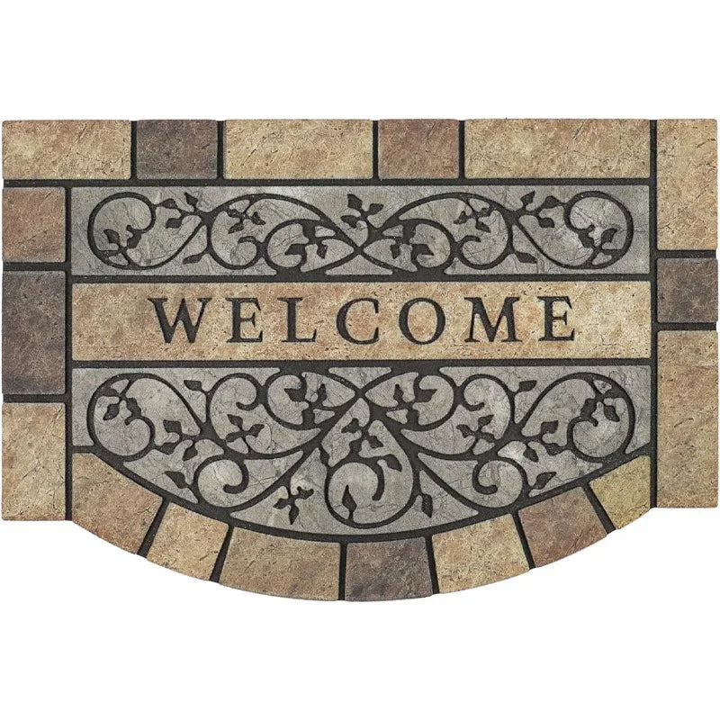 Welcome Mat European Carpet Home Garden Courtyard Decoration Doormat Dust-proof Rugs Outside