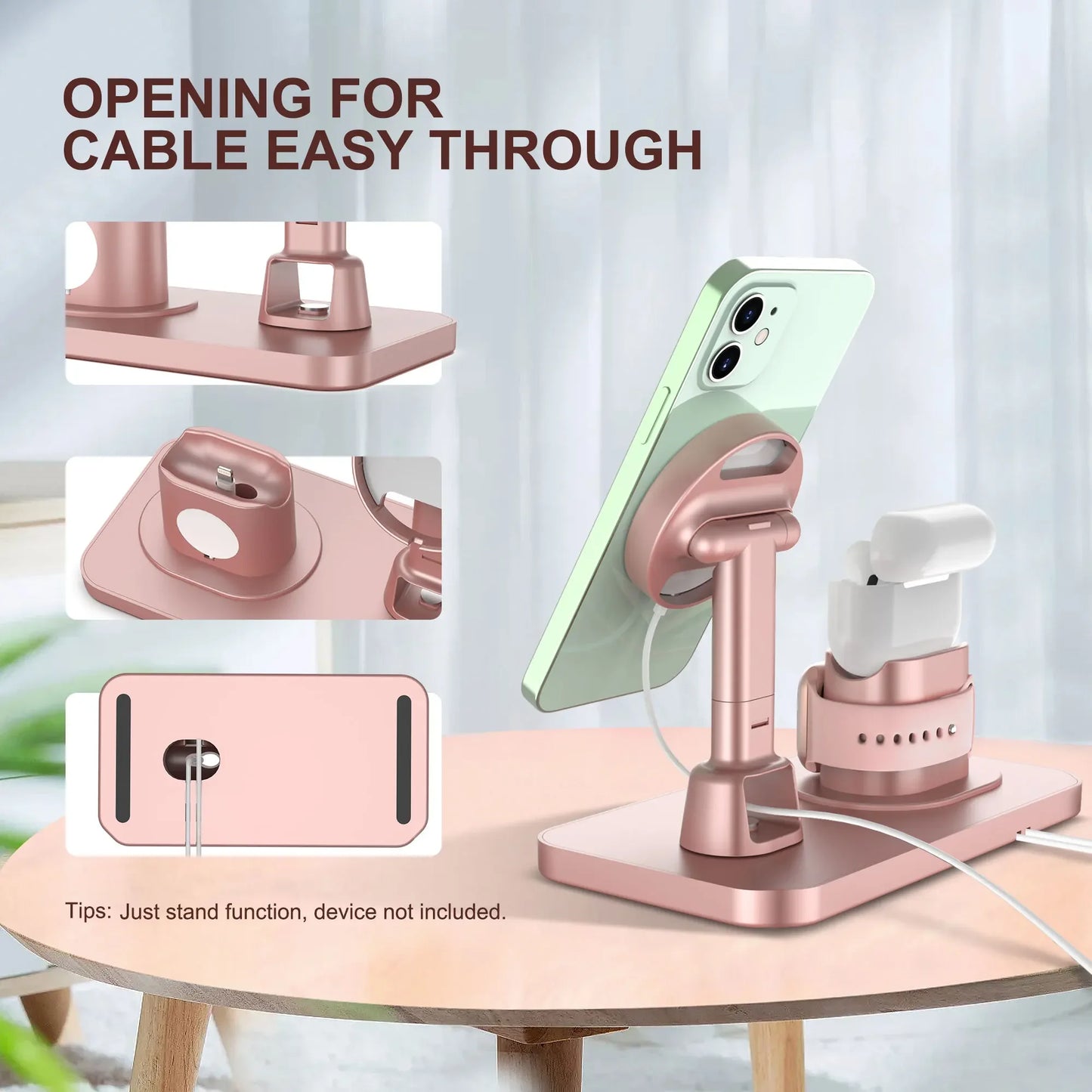3 in 1 For Fast Charging Station Iphone 12 Mini Pro Max 7 8 Plus For Watch Airpods Apple headphones Chargers Stand Dock