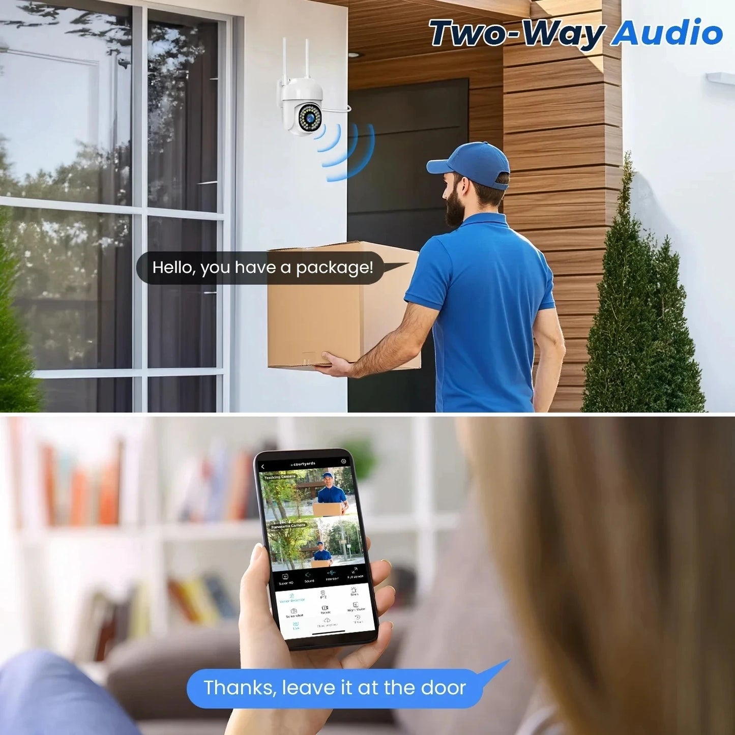 Wifi 3MP 5MP WiFi PTZ Camera Outdoor Security Camera  Auto Tracking