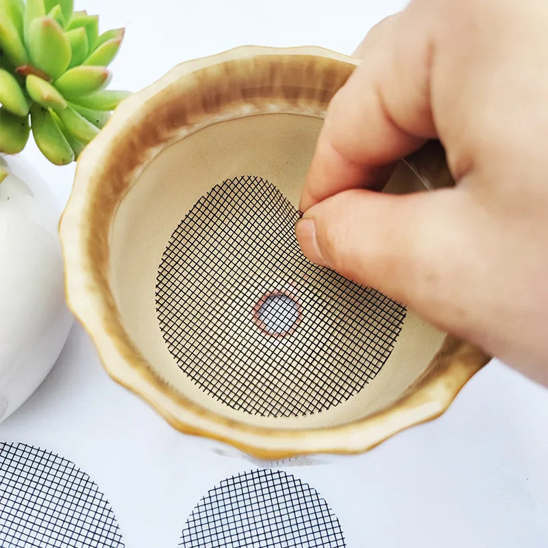 50 Piece Drainage Hole Screen to prevent soil loss,  Gardening Supplies