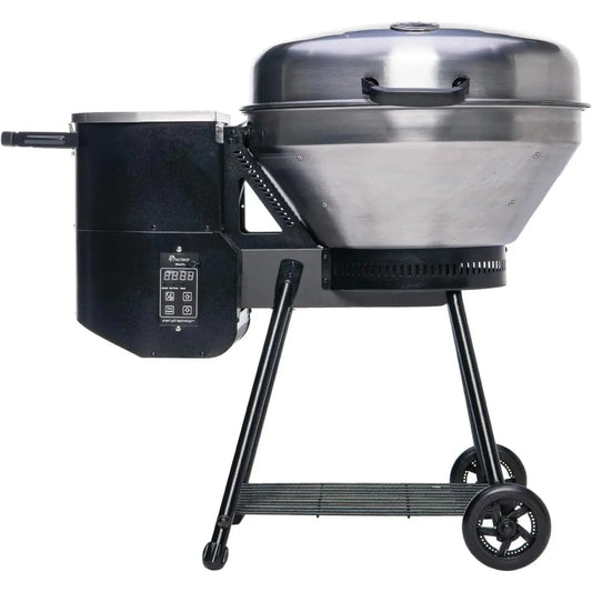 RT-B380 Bullseye Electric Pellet Smoker Grill, Outdoor BBQ Grill, Electric Smokers, Wood Pellet Smoker Uses 100% Wood Pellets