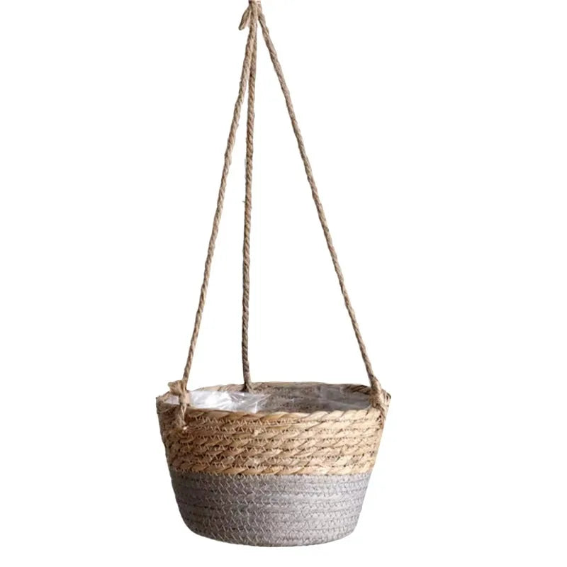 Garden Macrame Plant Storage Basket, Flower Pot Holder Plant Hangers