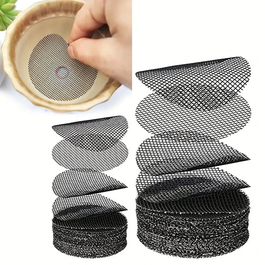 50 Piece Drainage Hole Screen to prevent soil loss,  Gardening Supplies