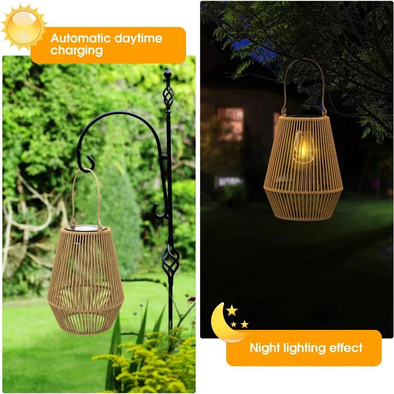 1PCS/2PCS  solar tungsten filament lanterns,suitable for garden,courtyard,villa landscape lights