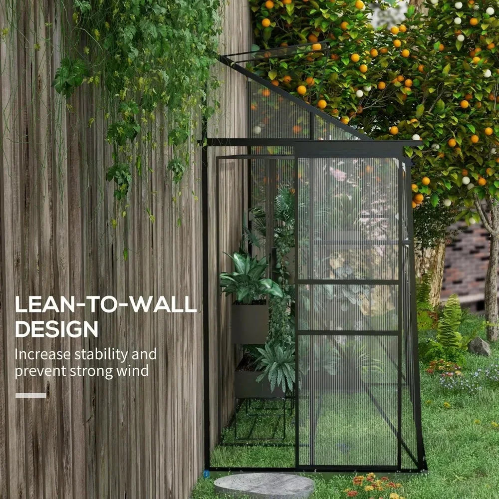 8' x 4' Walk-in Green House with Sliding Door