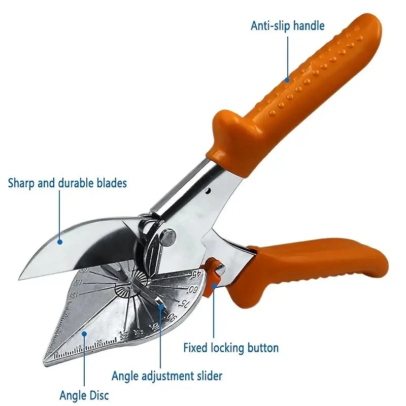 Wires with 45-135 Degree Multi-Angle Miter Shear Cutter