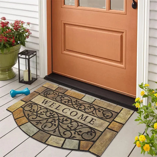 Welcome Mat European Carpet Home Garden Courtyard Decoration Doormat Dust-proof Rugs Outside