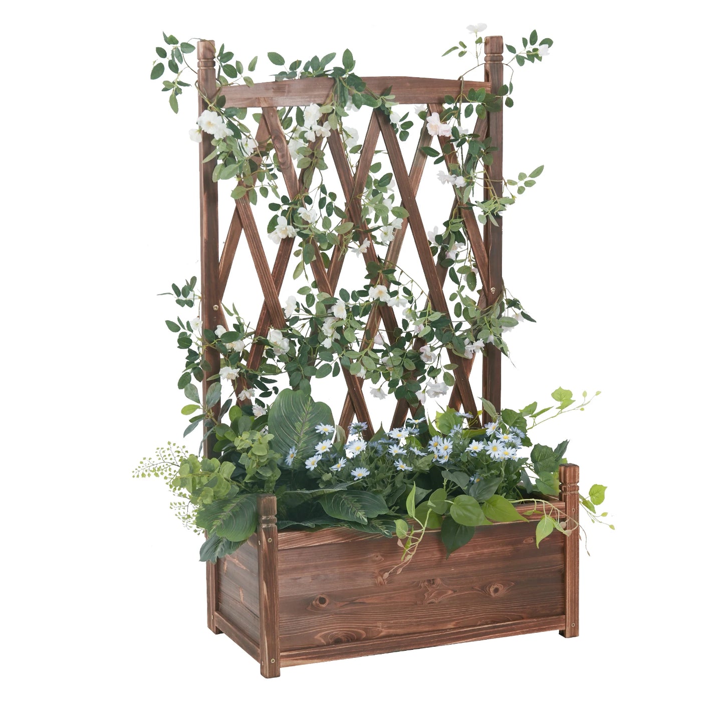 Large Free Standing Wood Trellis