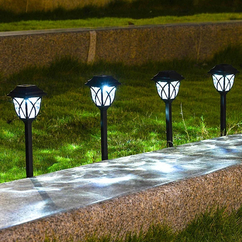 10 Pack Solar Waterproof Pathway Lights