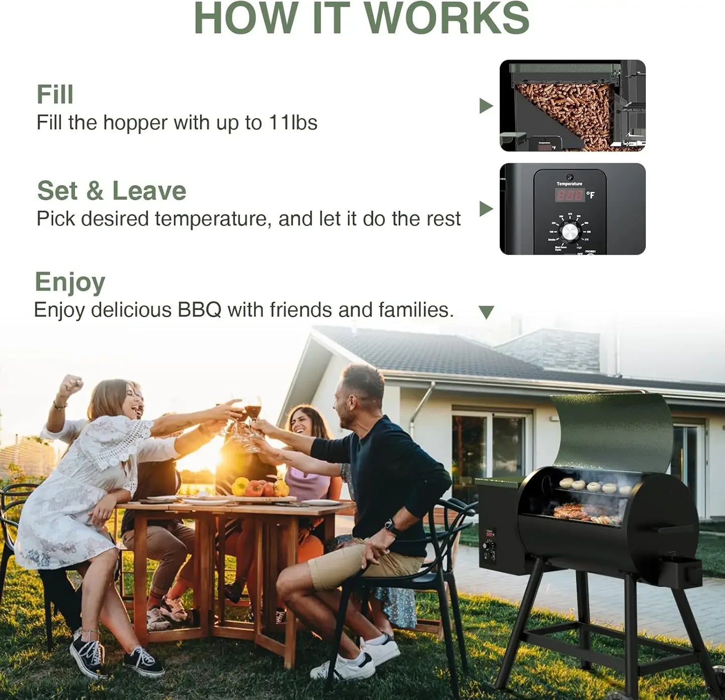 Wood Pellet Grill & Smoker