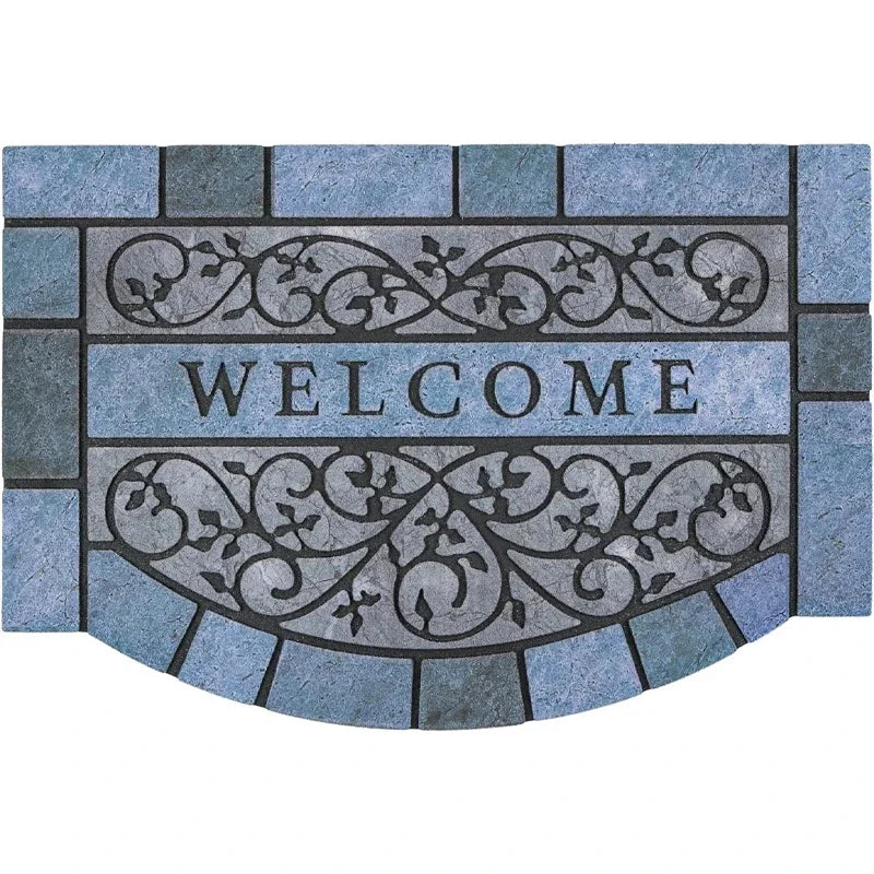 Welcome Mat European Carpet Home Garden Courtyard Decoration Doormat Dust-proof Rugs Outside
