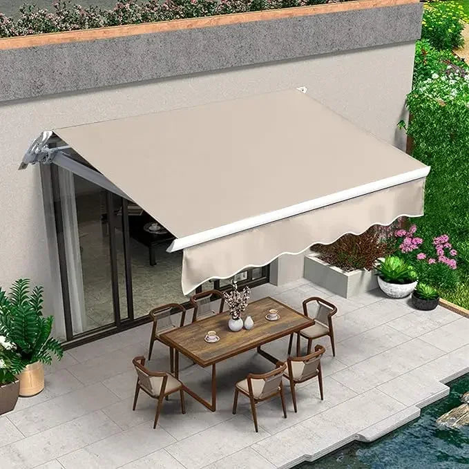 13.1'x8.2' Patio Awning,  Waterproof Polyester