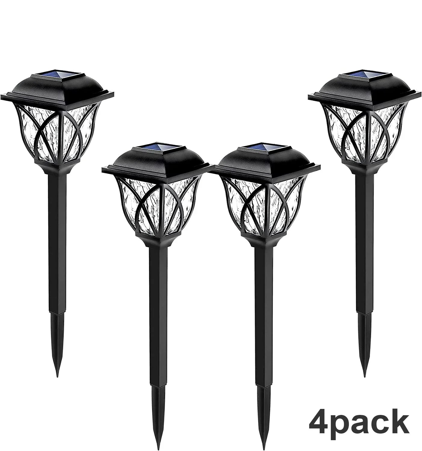 10 Pack Solar Waterproof Pathway Lights