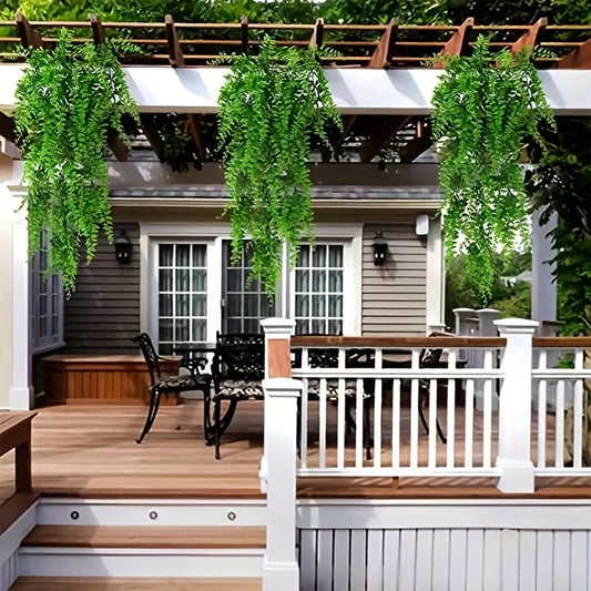 Artificial Hanging Plants Fake Rattan, Ivy Green Garland, Persian