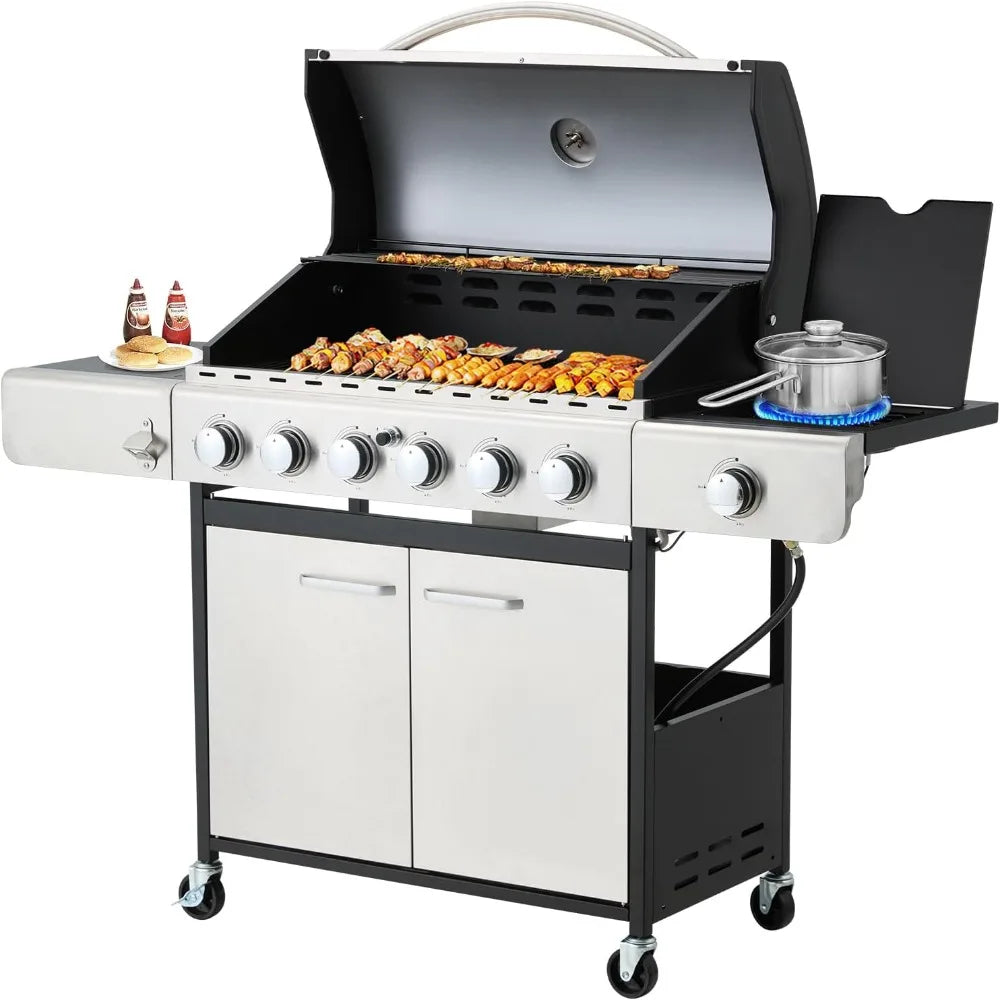 Grill 6 Burner BBQ Propane Gas Grill